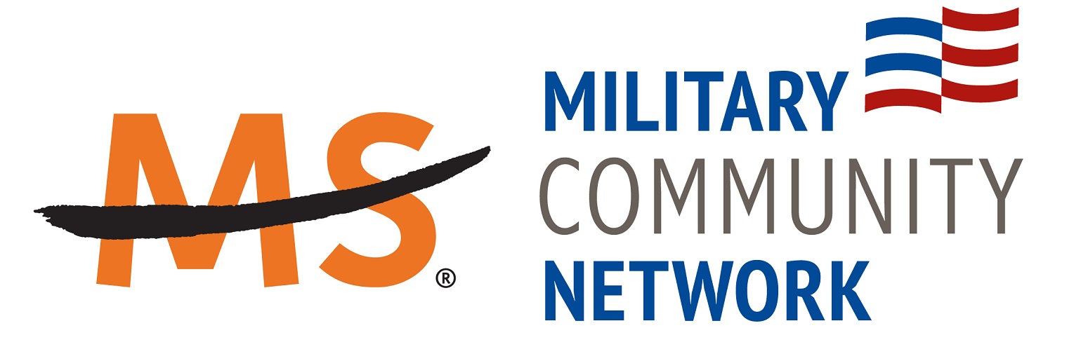 Military Community Network Employee Resource Group logo, which includes an abstract flag icon